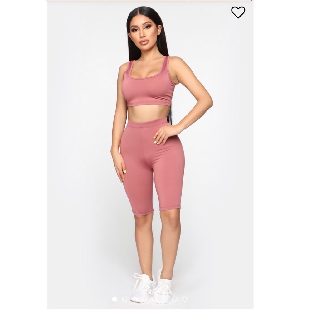 Fashion Nova biker shorts set